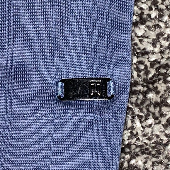 Tiger Woods Collection Nike Fit Dry Polo Blue Shirt Size Large - Picture 6 of 7